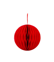 Load image into Gallery viewer, Christmas Honeycomb Paper Bauble Decorations - Small
