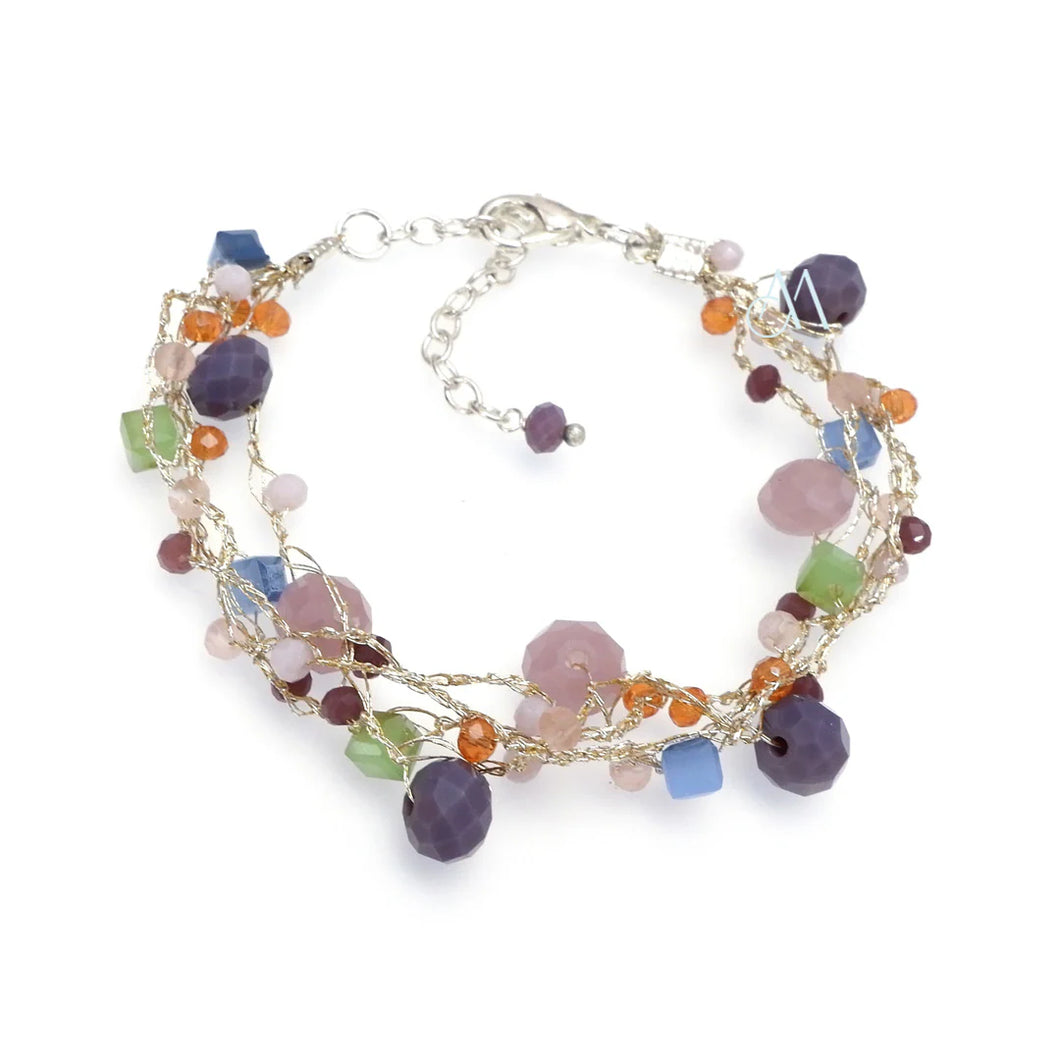 Annabella Moore Purple Mix Multi Bracelet in a Bottle
