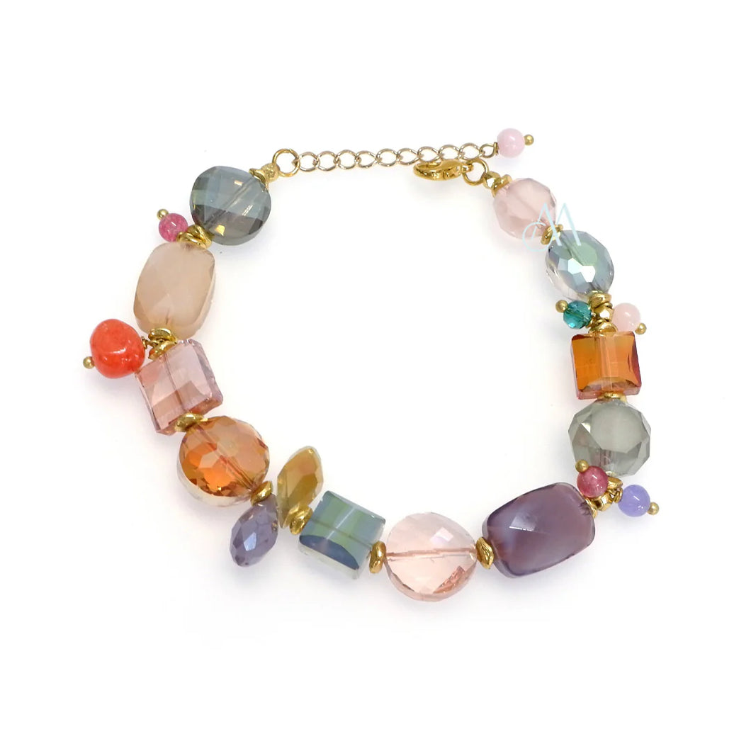 Annabella Moore Jade & Crystals Bracelet in a Bottle