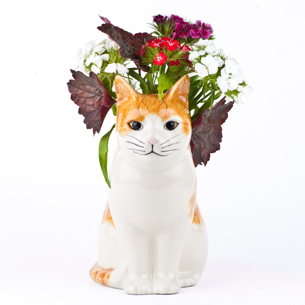 Quail Cat Vase - Squash