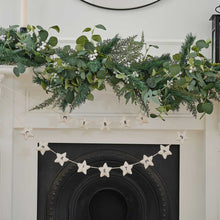 Load image into Gallery viewer, Ginger Ray White Felt Star Merry Christmas Bunting
