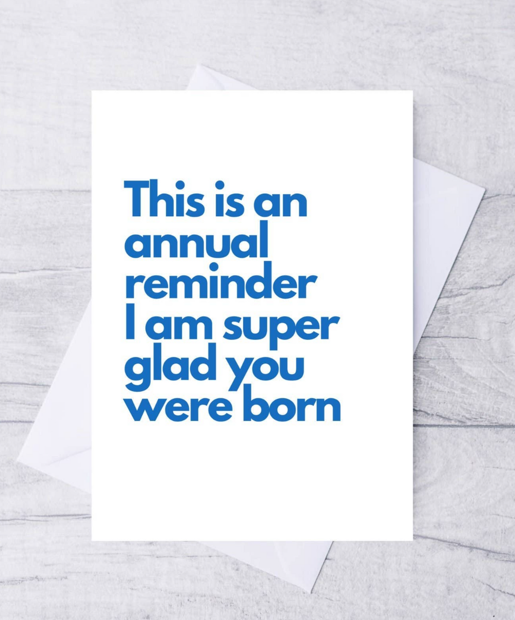 Annual Reminder Card - Birthday Card