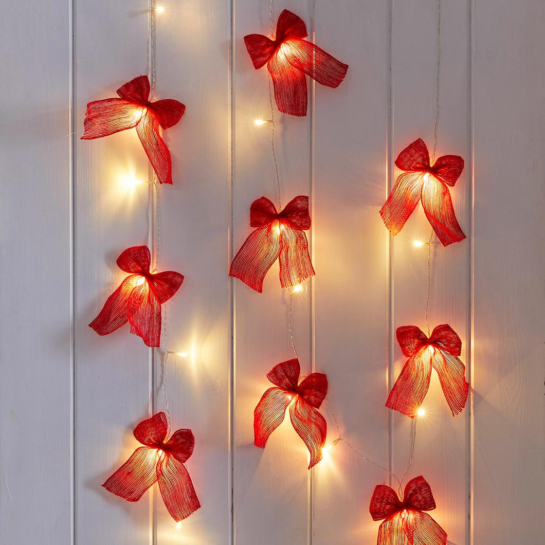 Fabric Bow String Lights