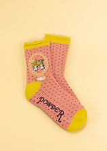 Load image into Gallery viewer, Powder Initial A-Z Bamboo Ankle Socks
