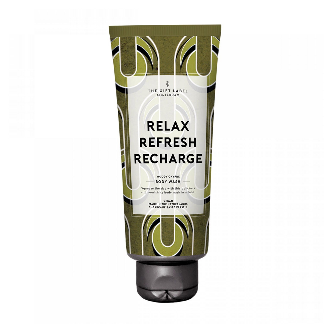 The Gift Label ‘Relax Refresh Recharge’ Body Wash for Men