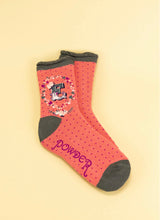 Load image into Gallery viewer, Powder Initial A-Z Bamboo Ankle Socks
