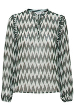 Load image into Gallery viewer, B Young Zigzag Loose Blouse
