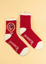 Load image into Gallery viewer, Powder Initial A-Z Bamboo Ankle Socks
