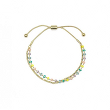 Load image into Gallery viewer, Gold Double Layered Bracelet with Beads - 3 Colours
