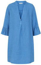 Load image into Gallery viewer, Chloe Fluted Sleeve Linen Dress - 2 colours

