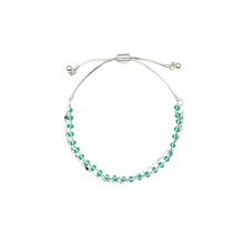 Load image into Gallery viewer, Silver Double Layered Bracelet with Beads - 4 Colours
