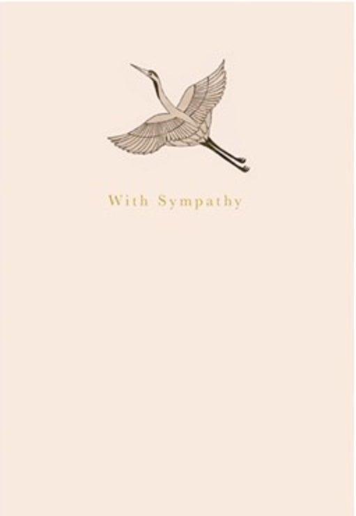 Crane Sympathy - Greeting Card