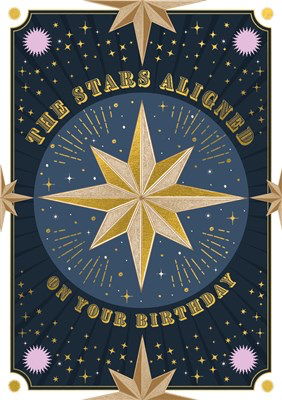 Soulmates The Stars Aligned - Birthday Card