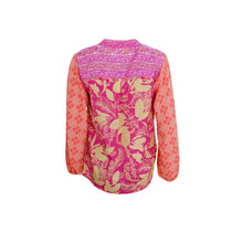 Load image into Gallery viewer, Black Colour DK Luna Long Sleeve Andrea Blouse - Peach Pink

