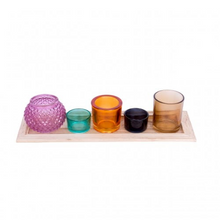 Load image into Gallery viewer, Helio Ferretti Candle Holder Set with Tray
