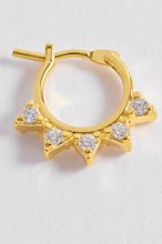 Load image into Gallery viewer, Estella Bartlett CZ Spike Hoop Earrings
