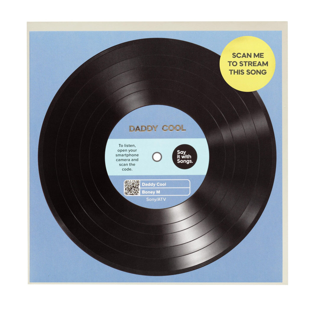 Daddy Cool Vinyl - Say it with Songs Card