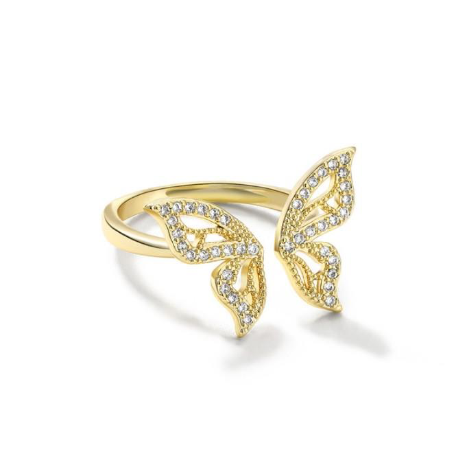 Sparkly Butterfly Ring