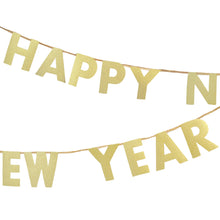 Load image into Gallery viewer, Happy New Year Gold Glitter Garland
