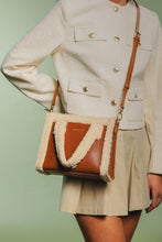Load image into Gallery viewer, Every Other Faux Shearling Small Bag - Brown
