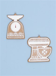 Gingerbread Lace Scales & Mixer Decoration