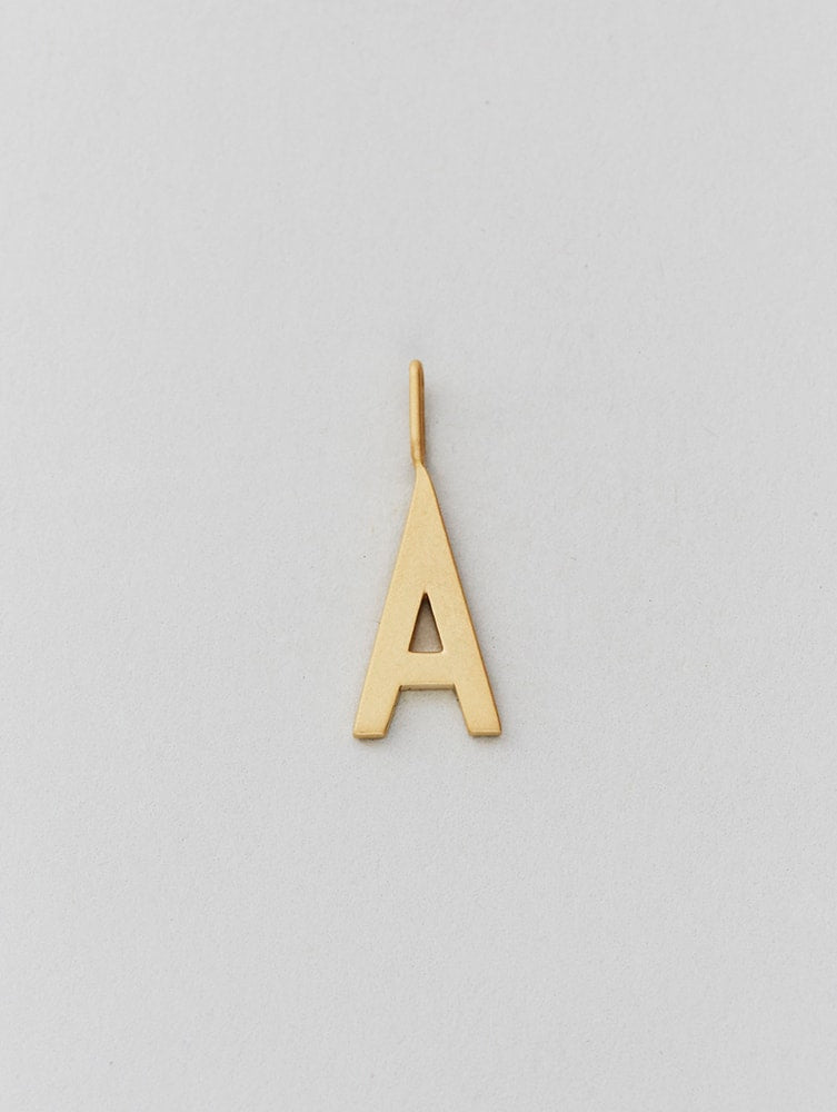 Personalized gold letter charms 