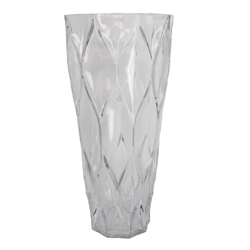 Large trellis glass vase