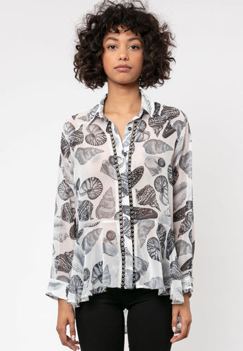 Seashell print shirt