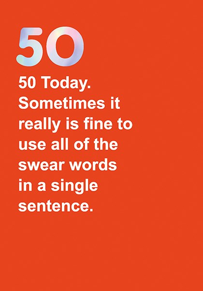 50 Swear Words - Greeting Card