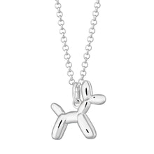 Load image into Gallery viewer, Scream Pretty Balloon Dog Necklace Silver
