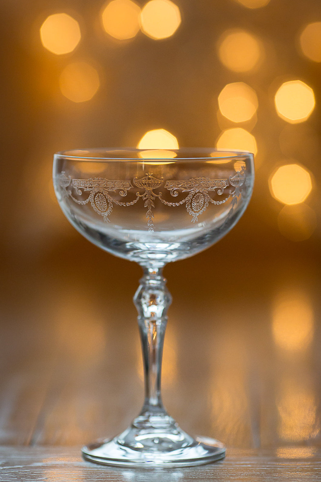 Catherine Engraved Champagne Coupe