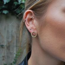 Load image into Gallery viewer, Crystal Circle Stud Earrings
