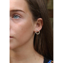 Load image into Gallery viewer, Crystal Circle Stud Earrings

