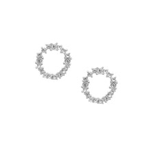 Load image into Gallery viewer, Crystal Circle Stud Earrings
