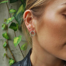 Load image into Gallery viewer, Crystal Circle Stud Earrings
