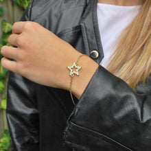 Load image into Gallery viewer, Crystal Star Bracelet Gold
