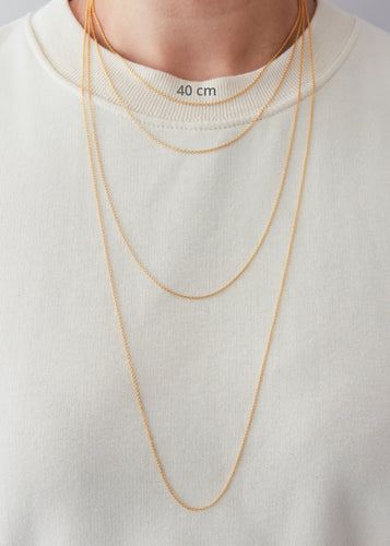 18ct plated gold chain