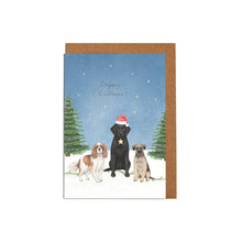 Load image into Gallery viewer, Trifold Christmas Card - Dogs
