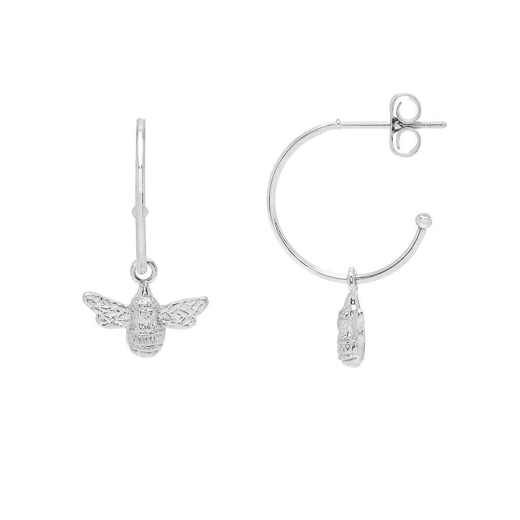 Silver plated bumble bee earings
