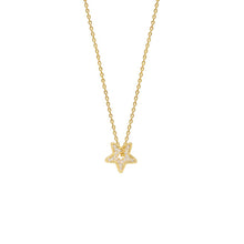 Load image into Gallery viewer, Estella Bartlett Thread Through Star Necklace - Gold or Silver Plated
