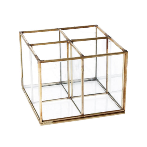 Multi - compartment glass organiser 