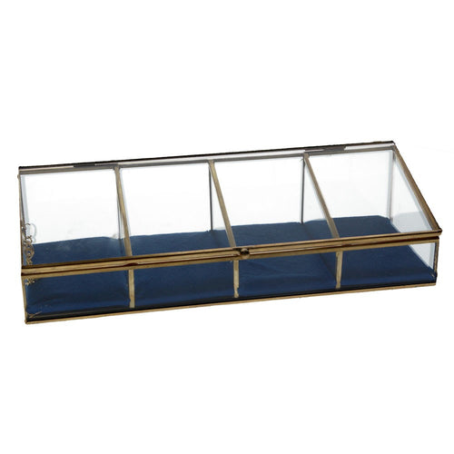 Glass jewellery box 