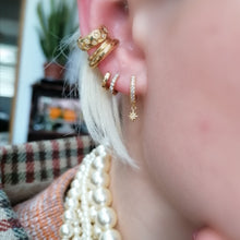 Load image into Gallery viewer, Scream Pretty / Hannah Martin Interstellar Star Huggie Earrings
