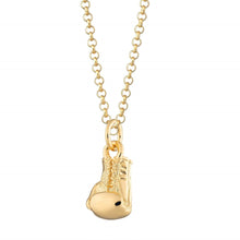 Load image into Gallery viewer, Scream Pretty Boxing Glove Necklace Gold
