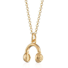 Load image into Gallery viewer, Scream Pretty Headphones Necklace Silver
