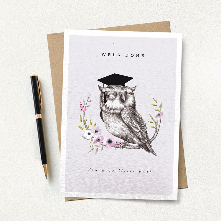 Graduation Celebratory card - owl 