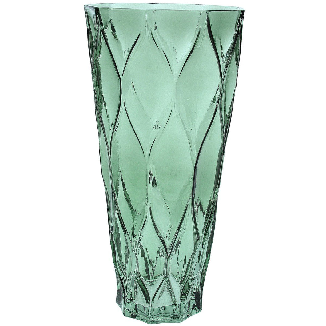 Gisela Graham Green Trellis Glass Vase - X Large