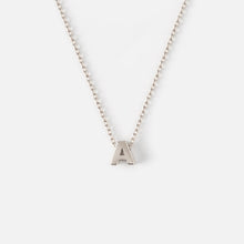Load image into Gallery viewer, Silver Plated initial necklace 
