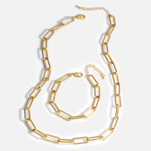 Load image into Gallery viewer, Long Links Bracelet Gold
