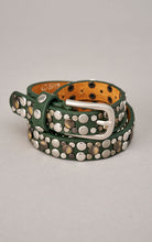 Load image into Gallery viewer, Studded Slim Belt - Pewter
